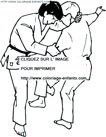 Judo coloring