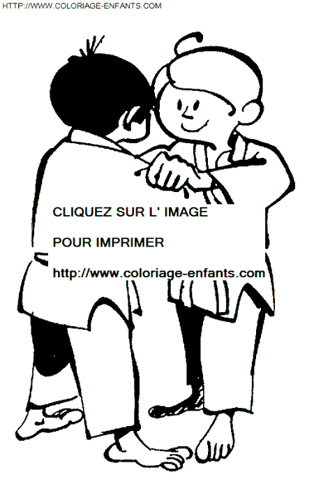 Judo coloring