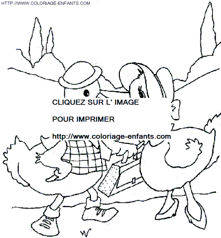 Ducks coloring