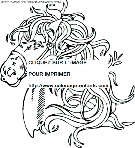 Click on the drawing to print in high resolution! horse coloring book pages 