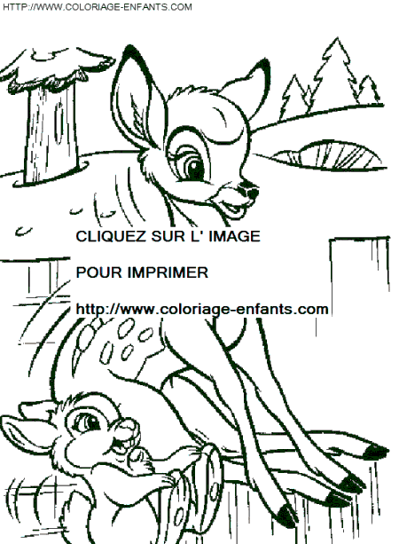 Bambi coloring