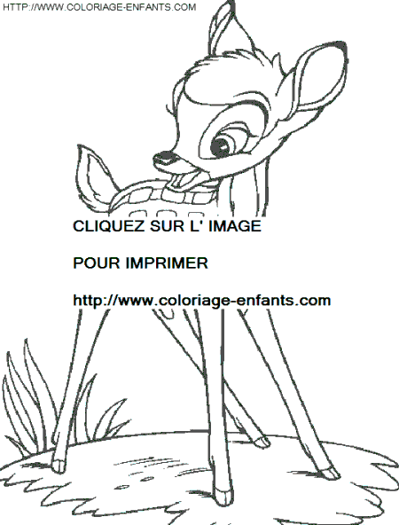 Bambi coloring