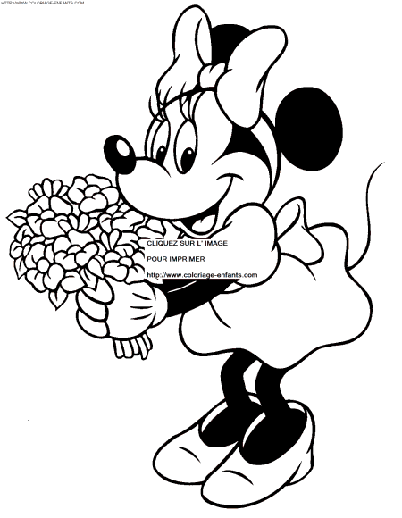 minnie coloring book pages (54955 times printed and colored)