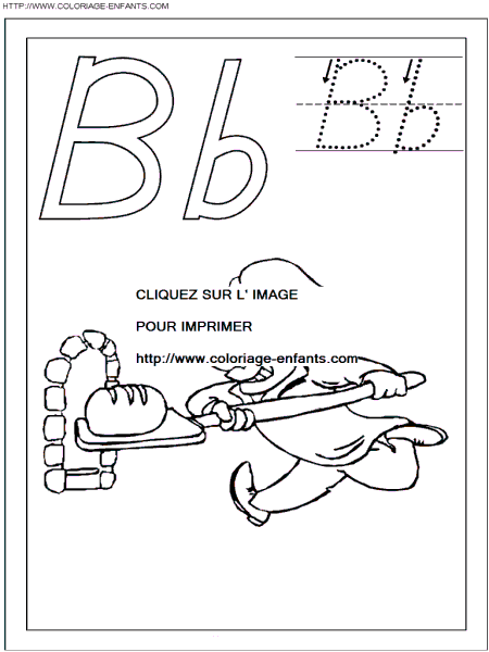 Letters coloring