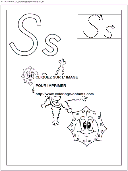 Letters coloring