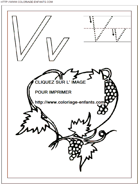 Letters coloring