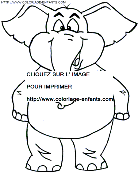 Elephants coloring