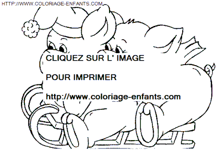 Christmas Animals coloring