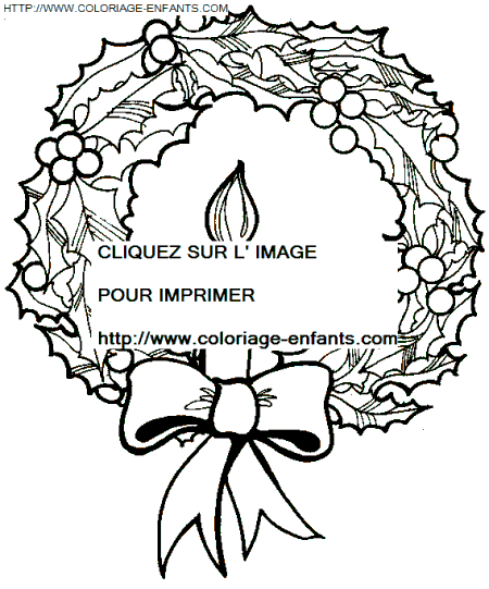 Christmas Wreaths coloring