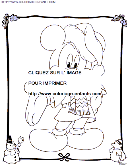 walt disney christmas coloring pages - photo #30