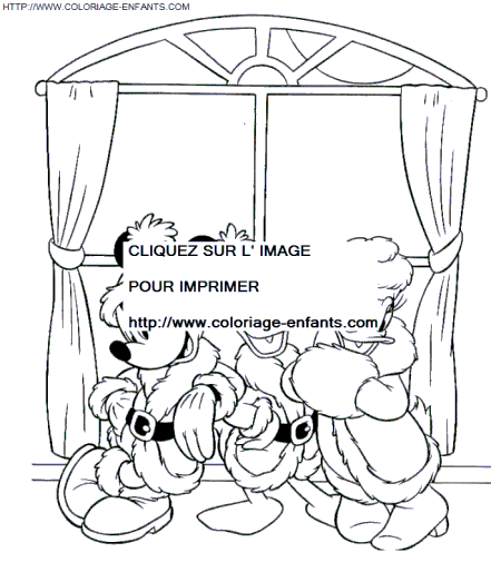 walt disney christmas coloring pages - photo #14