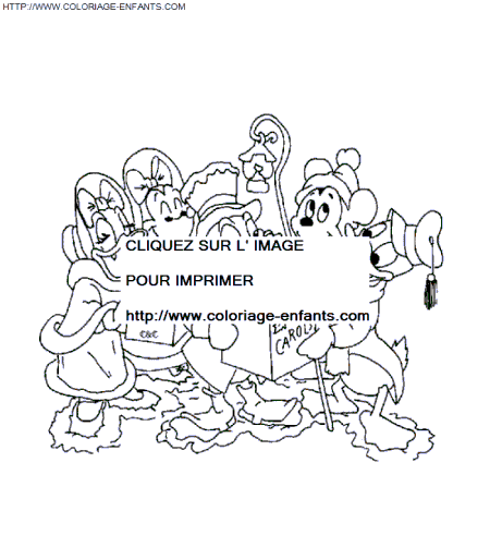 walt disney christmas coloring pages - photo #27