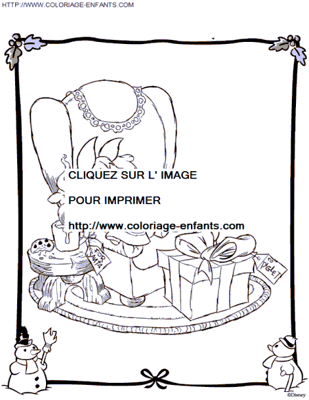 walt disney christmas coloring pages - photo #31