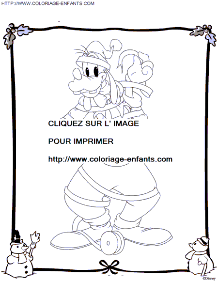 walt disney christmas coloring pages - photo #29