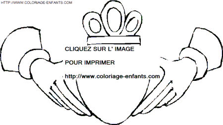 Saint Valentine Hearts coloring