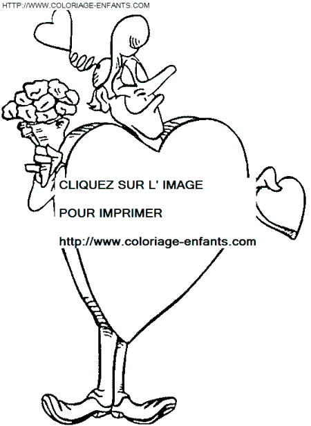 Saint Valentine Hearts coloring