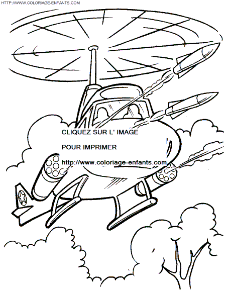 Helicopter coloring - Helicopter coloring pages to color - Helicopter