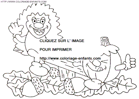 Porcupines coloring