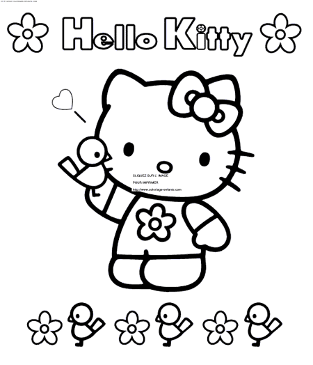 Hello Kitty coloring - Hello hello kitty colouring pics. Hello Kitty coloring - Hello