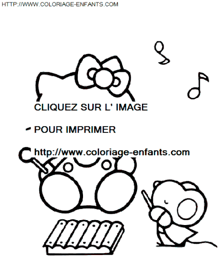 Hello Kitty coloring