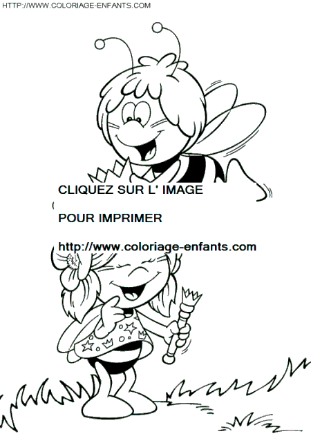 Maya The Bee coloring