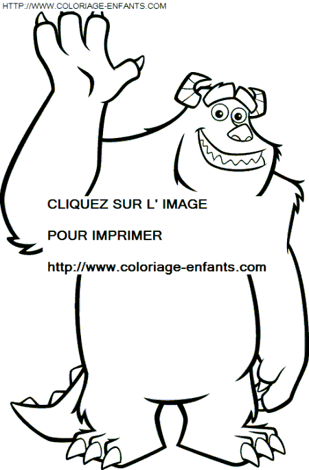 Monsters Inc coloring