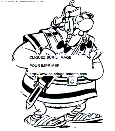 Asterix The Gaul coloring