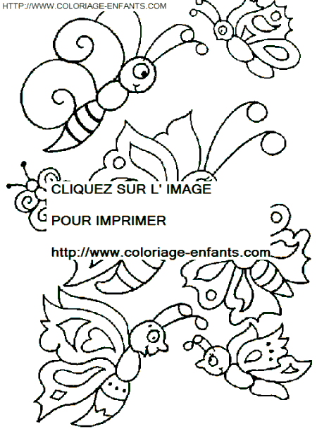 Butterflies coloring