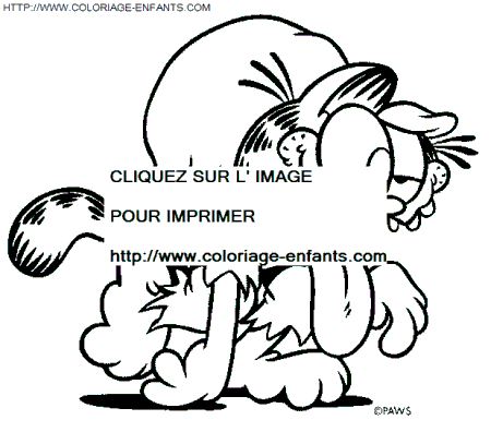 Garfield coloring