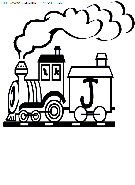  Alphabet Train coloring book pages