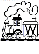 alphabet train coloring