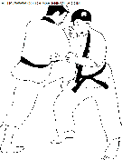 judo coloring
