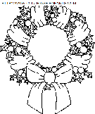 christmas wreaths coloring