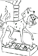  one hundred and one dalmatians coloring book pages