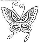  Butterflies coloring book pages
