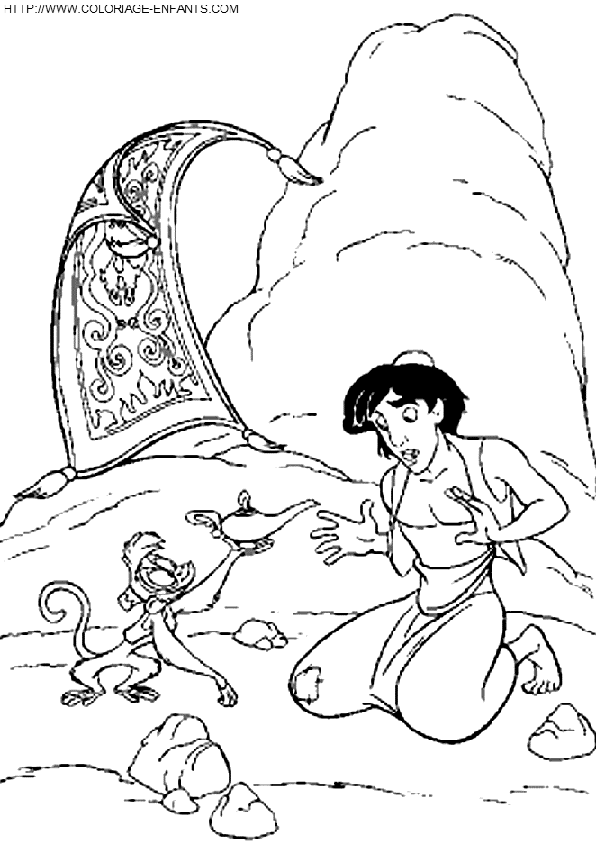 Aladdin coloring