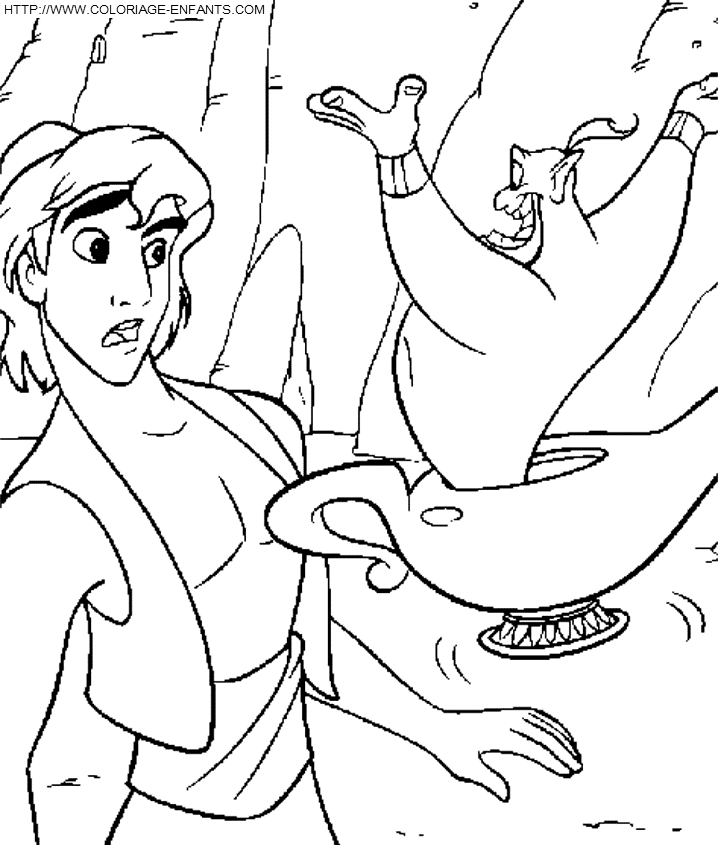 Aladdin coloring