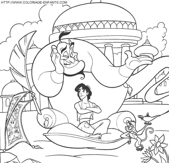 Aladdin coloring