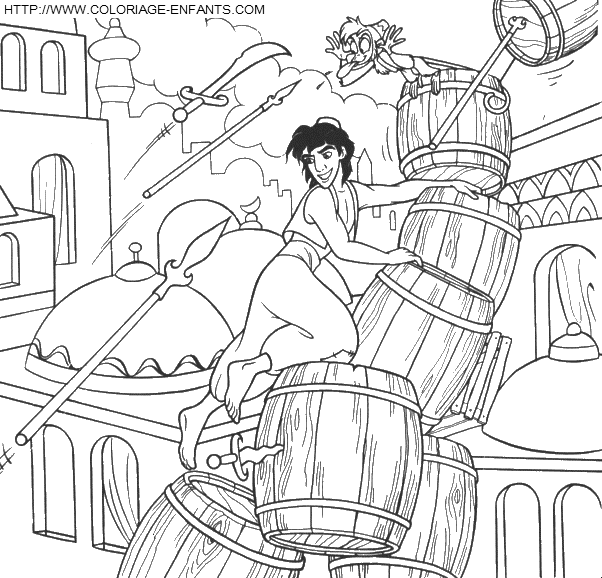 Aladdin coloring