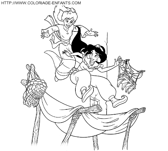 Aladdin coloring