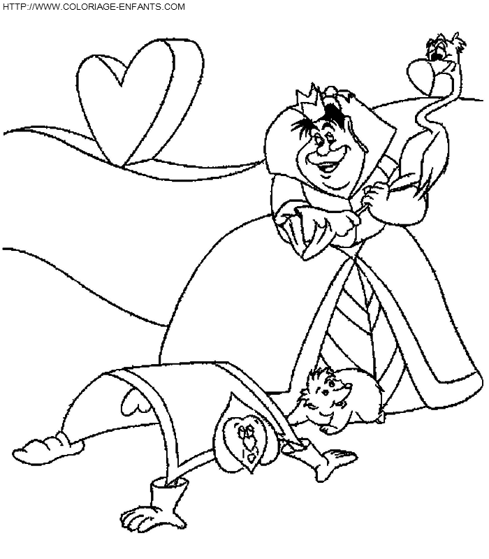 Alice In Wonderland coloring