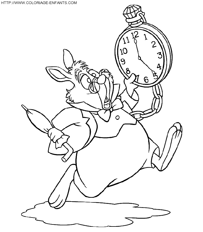 Alice In Wonderland coloring