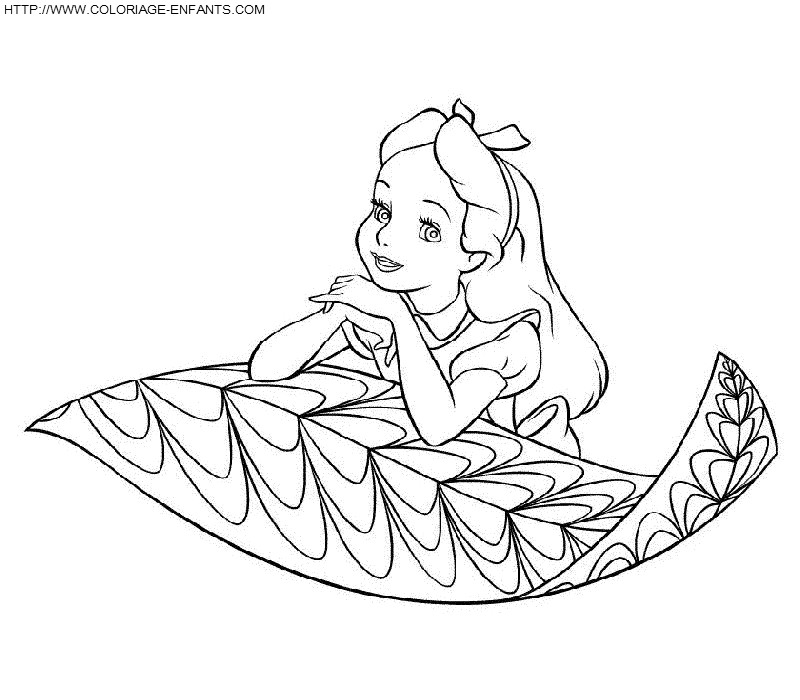 Alice In Wonderland coloring