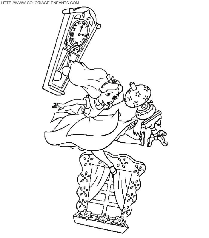 Alice In Wonderland coloring