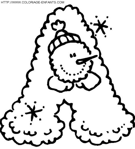 Snowman coloring