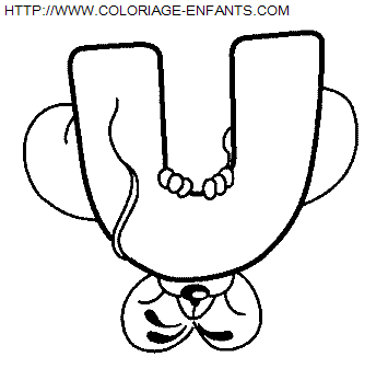 Alphabet Diddl The Mouse coloring