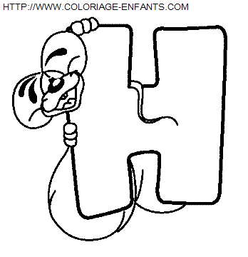 Alphabet Diddl The Mouse coloring