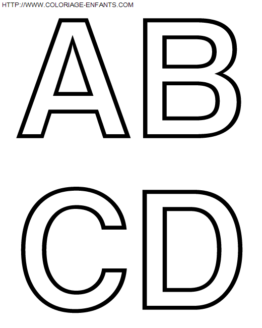 Alphabet Simple coloring