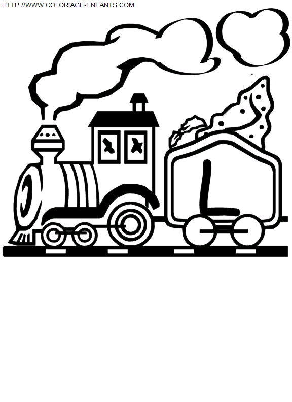 Alphabet Train coloring