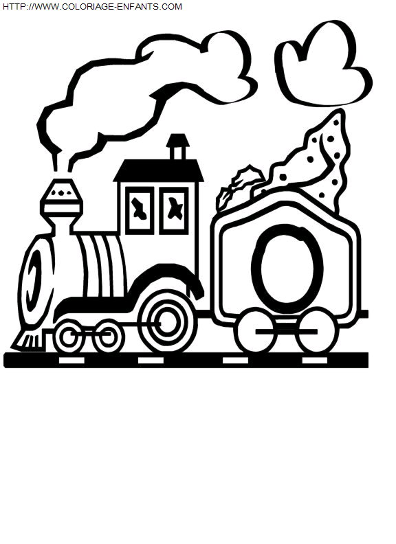 Alphabet Train coloring